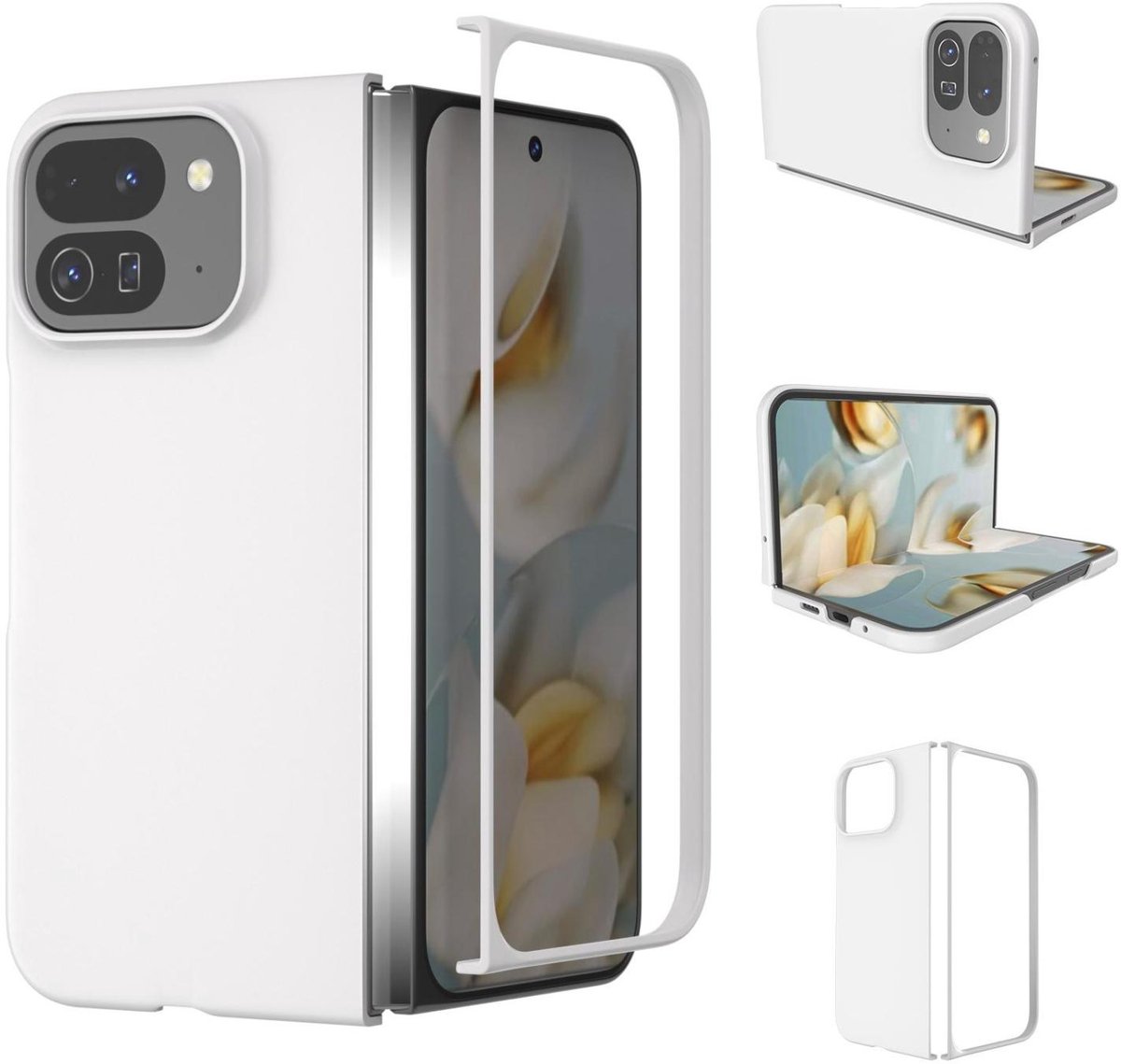 Mobigear Hoesje geschikt voor Google Pixel 10 Pro Fold Telefoonhoesje Hardcase | Mobigear Colors Backcover | Pixel 10 Pro Fold Case | Back Cover - Wit