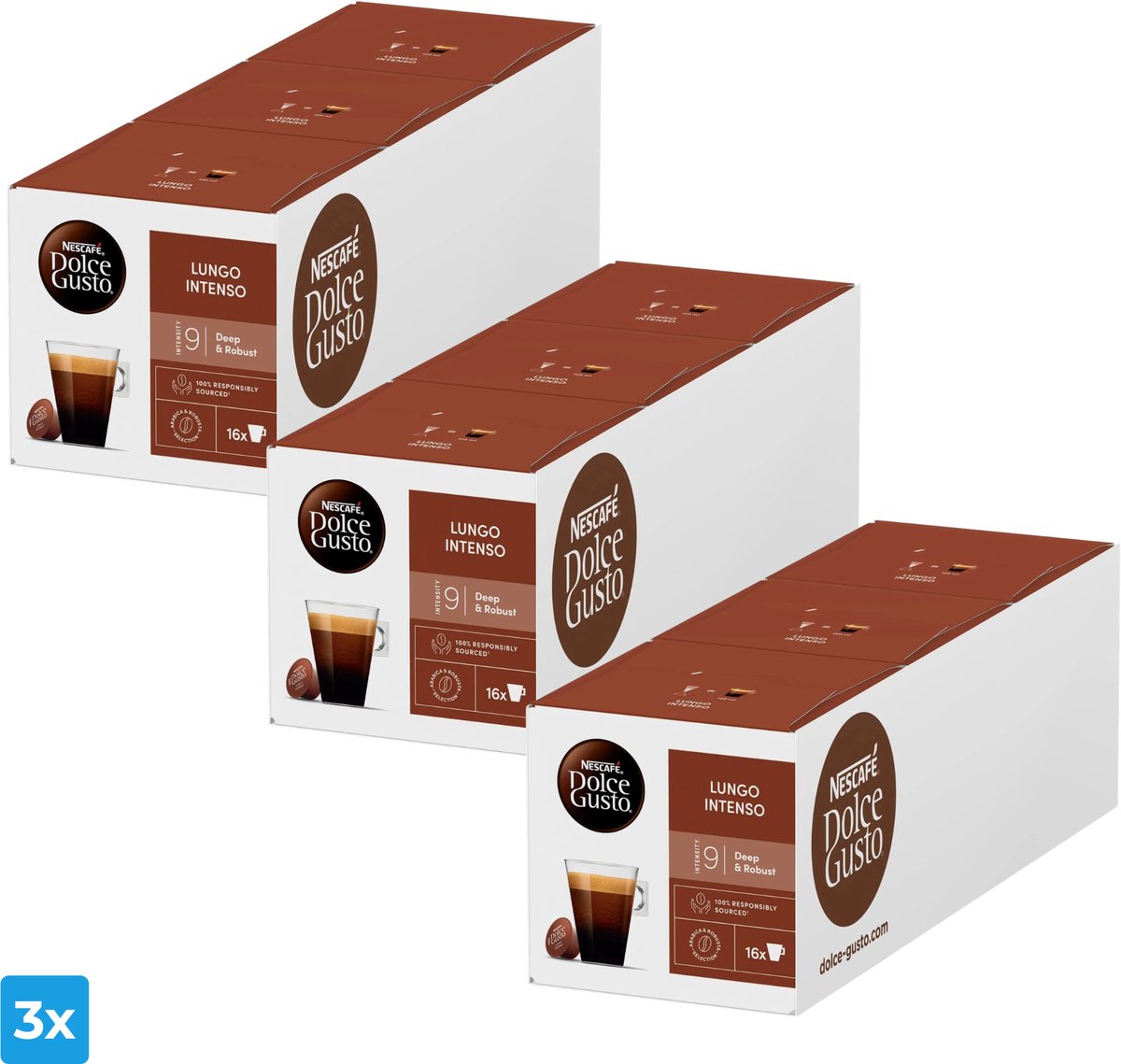 Nescafe Dolce Gusto Lungo Intenso (3x 48 cups)