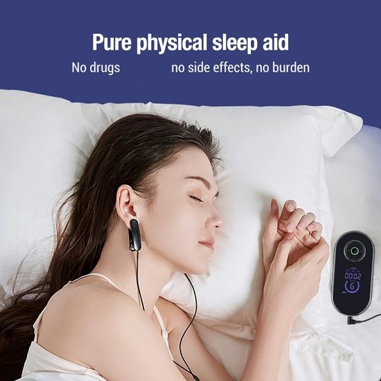 House of Balance Slaaphulp - Beter slapen CES Slaaphulp Apparaat - Oorclip Slaapstimulator - Oplaadbaar - Insomnia - Slapeloosheid van Merkloos — afbeelding 4