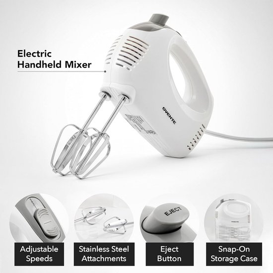 Handmixer 5 Snelheden met Opbergcase en Gardes — afbeelding 5