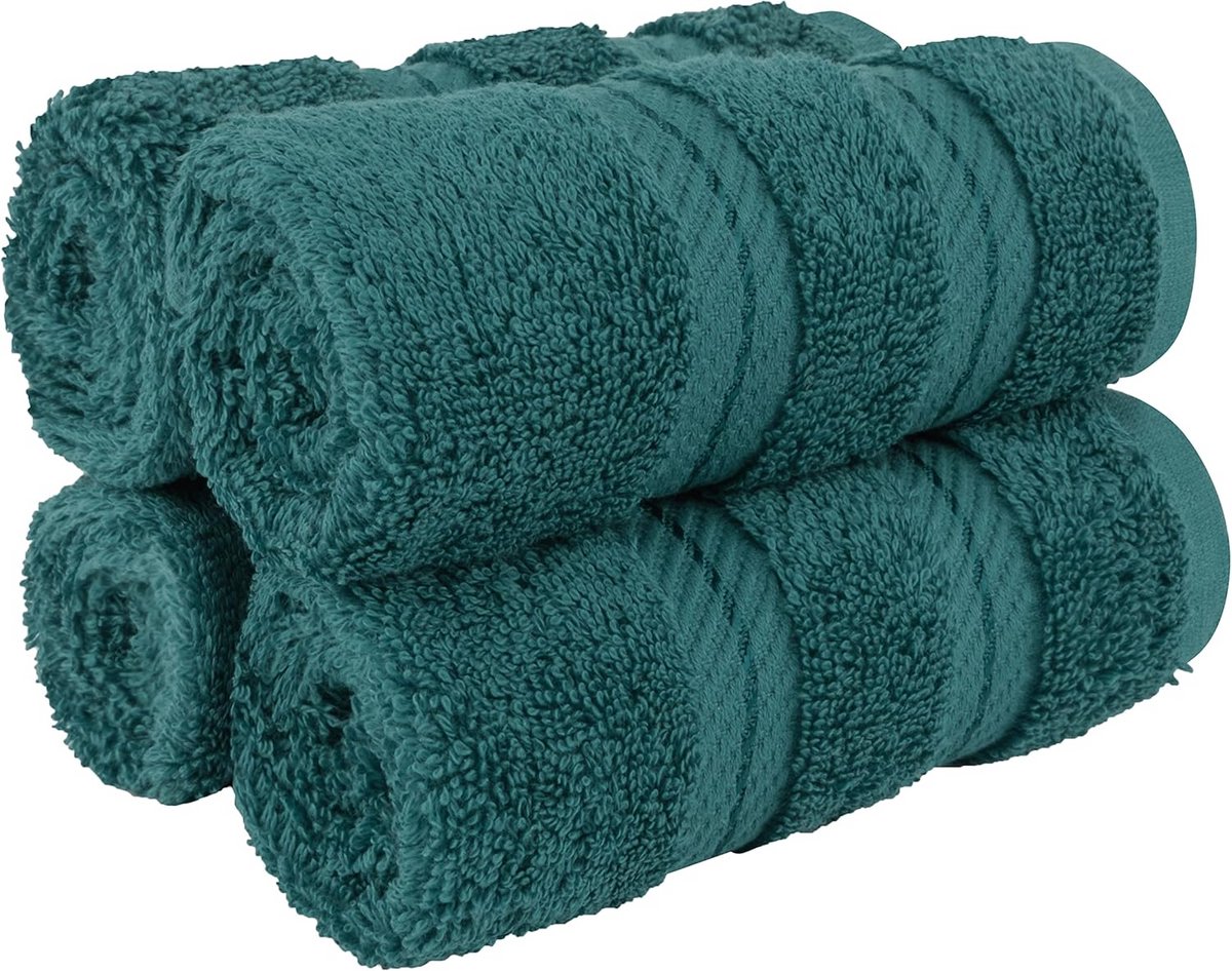 Luxe Wasdoekjes Set van 4 - 100% Turks Katoen - Zacht en Absorbend voor Badkamer en Keuken