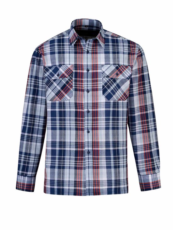 STØRVIK Egersund Cotton Work Shirt Men - Chemisier de bûcheron - Taille 3XL - Blauw