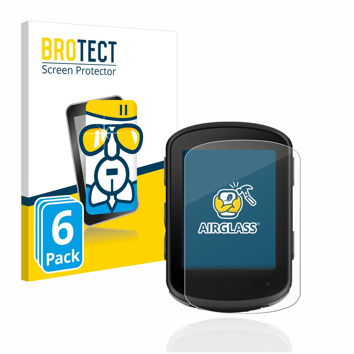Screenprotector 6 Stuks voor Garmin Edge 540 / Edge 840 Beschermglas transparant