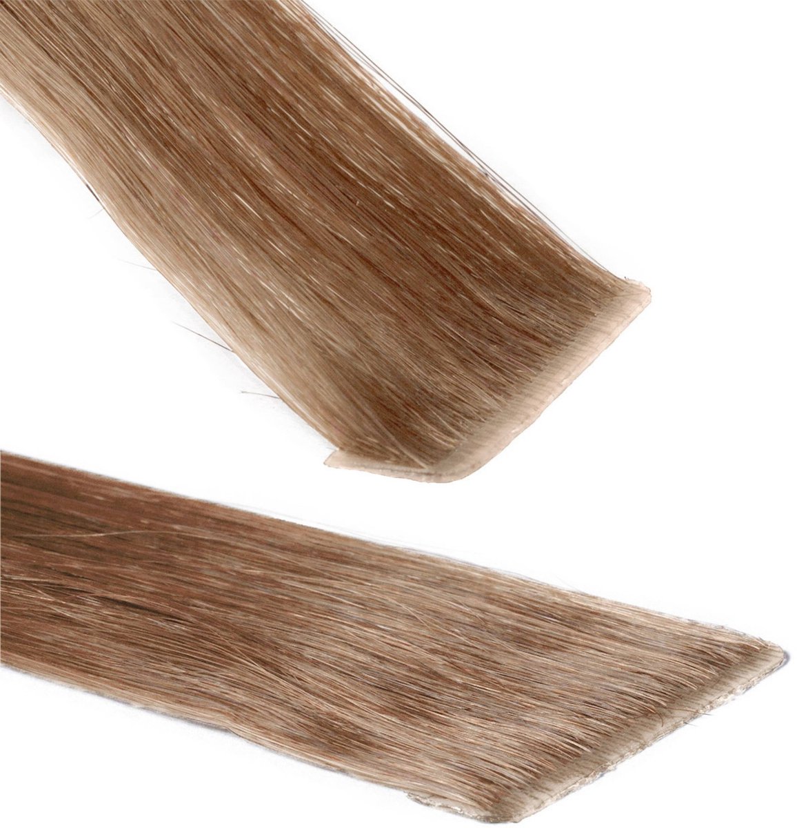 hair2heart Invisible Tape Extensions Echt haar Premium - 10 tapes 60 cm 8/01 lichtblond naturel-as