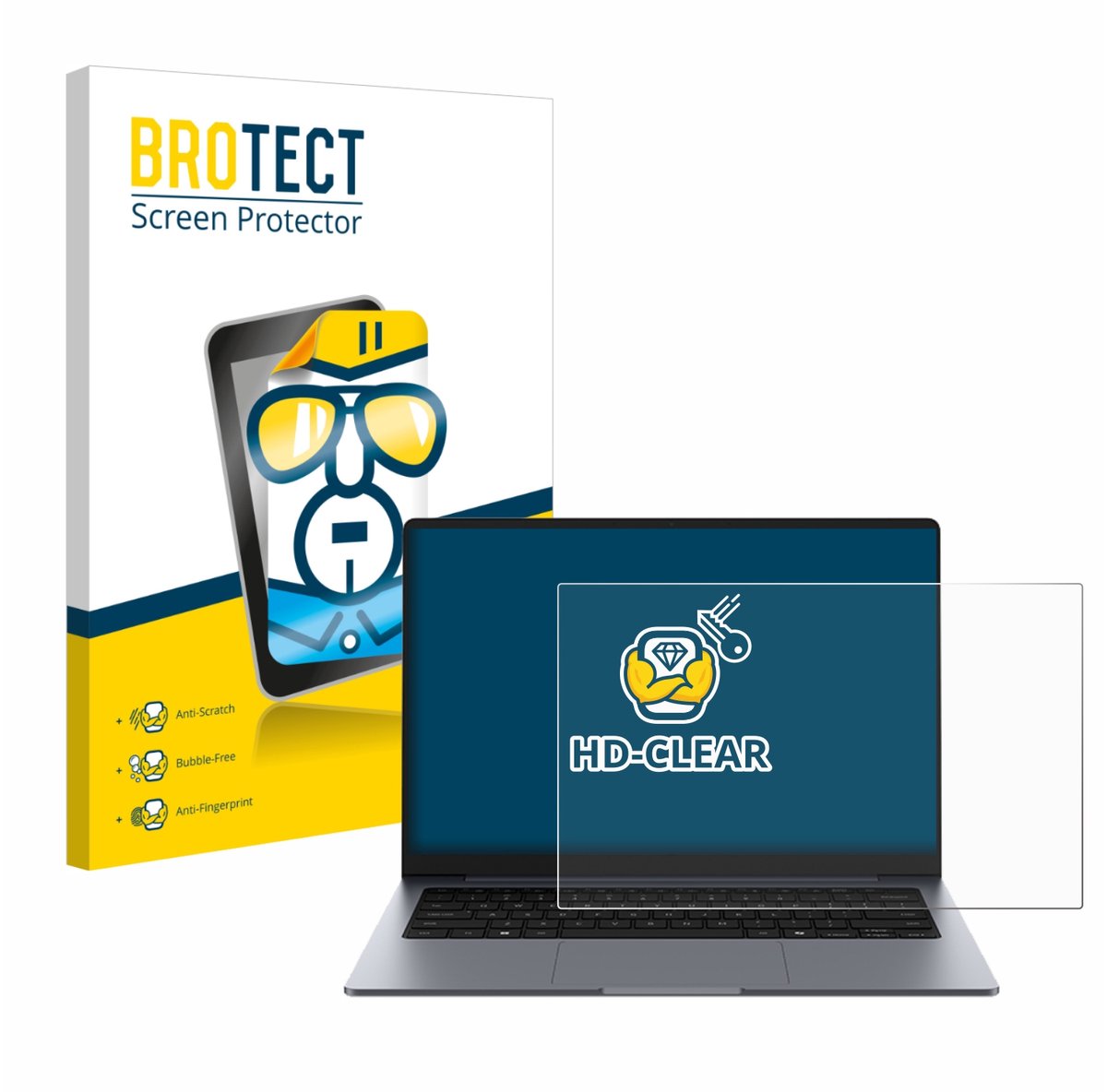 BROTECT - Screenprotector voor Samsung Galaxy Book6 14" - Folie Beschermfolie transparant