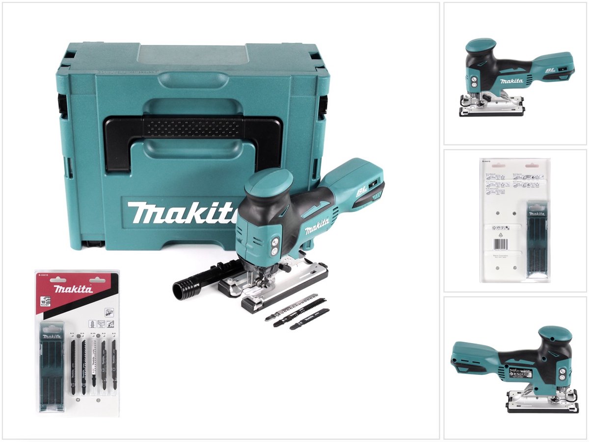Makita DJV 181 ZJ accu pendelzaag 18V borstelloos Solo + 17x zaagblad + Makpac - zonder accu, zonder oplader