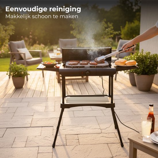 Lomera Elektrische Barbecue Staand - Elektrische Barbecue Met Onderstel - Elektrische Barbecue Op Voet - Elektrische Barbecue Balkon - Elektrische Barbecue Camping - Elektrische Bbq Staand - Staande Elektrische Barbecue van Merkloos — afbeelding 4