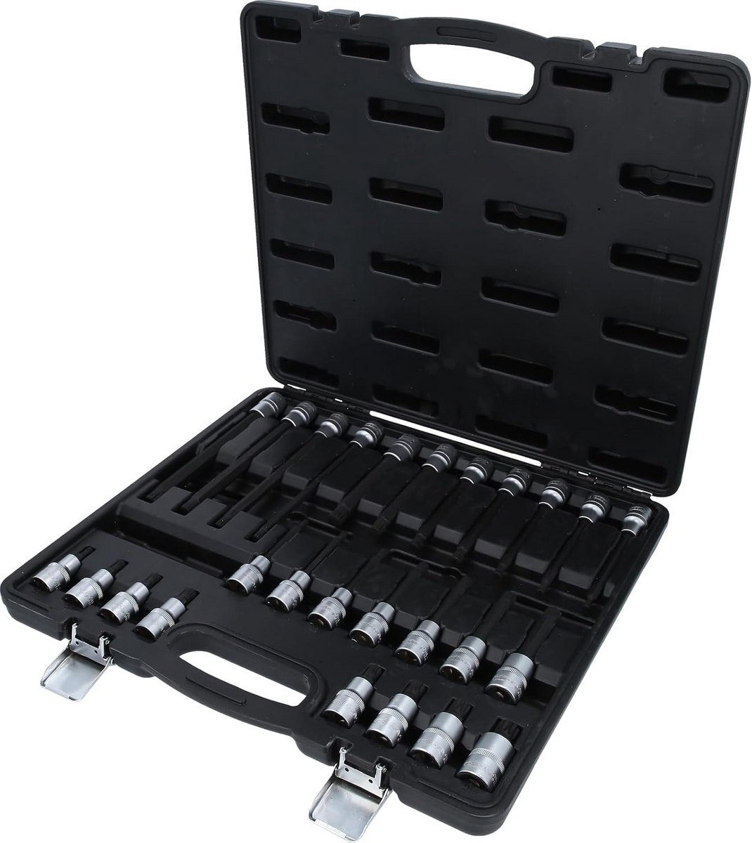 26-delige Bit-Dopsleutelset voor Veeltand (XZN)-schroeven, 1/2 Inch