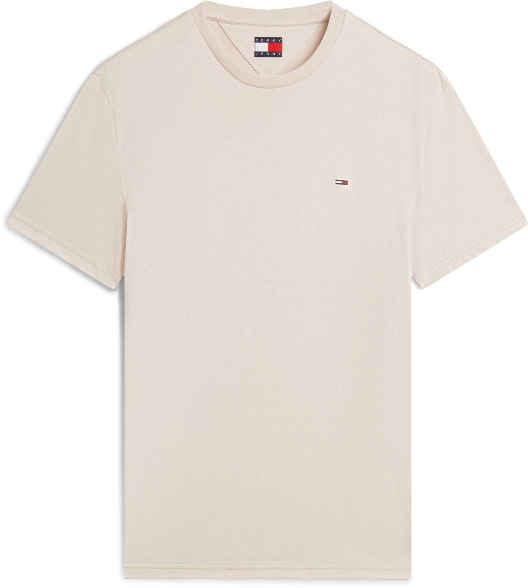 Tommy Jeans T-shirt Tjm Xslim Jaspe Htr Dm0dm20363 Aci Classic Mannen Beige