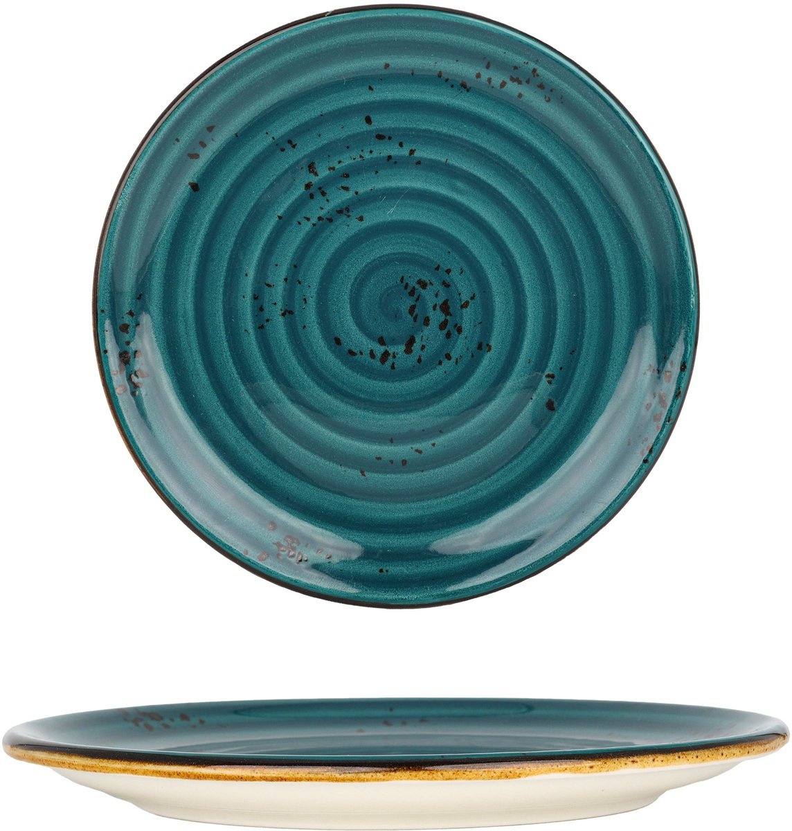 By Bone Dessertbord - Harmony Tropical - Porselein - 15 cm - set van 6