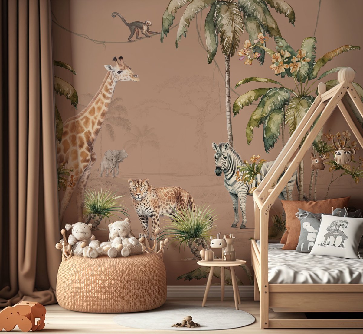 Whymsical Wildlife Terra 200cm breed x 280cm hoog