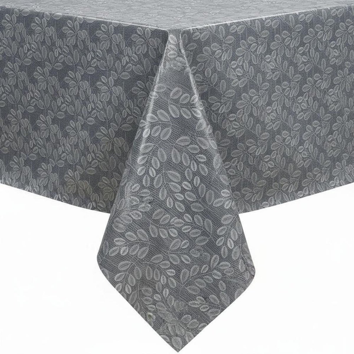 Protecttable - Tafelzeil Bladensymfonie Grijs 140x180cm - Tafelkleed Afwasbaar - Kunststof