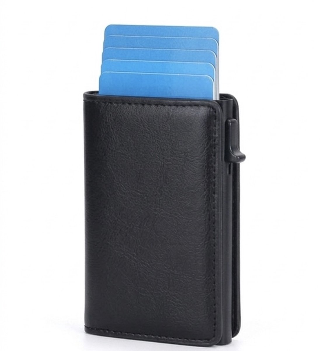 VEXON Lite - Wallet pro - Premium Wallet Slim - Pasjeshouder Zwart - 7 Pasjes + Briefgeld - RFID Creditcardhouder - Pasjeshouder Mannen & Vrouwen - Pasjeshouder Uitschuifbaar - Kaarthouder - Kaarthouder Pasjes - Zwart