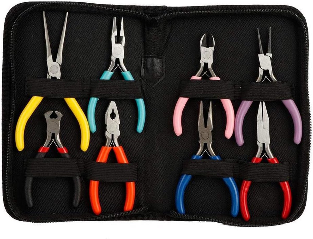 Professionele Mini Tang Set - 8 Stuks voor Sieraden en Huishoudelijk Gebruik