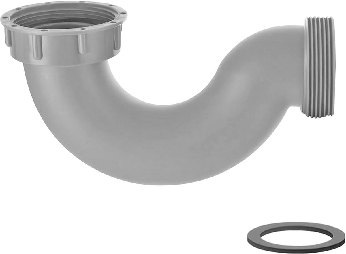 U-Vormige Afvalval 56mm/58mm - Geurstopper & Insectenval voor Keukenspoelbak en Wastafel
