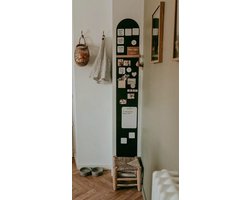 FERFLEX - Magnetisch behang Half Rond - 2m x 28,6cm - muursticker - magneetbord zwart - magneetsticker - magneetbord decoratie - magneetbord kinderkamer - magneetsticker woondecoratie - memobord