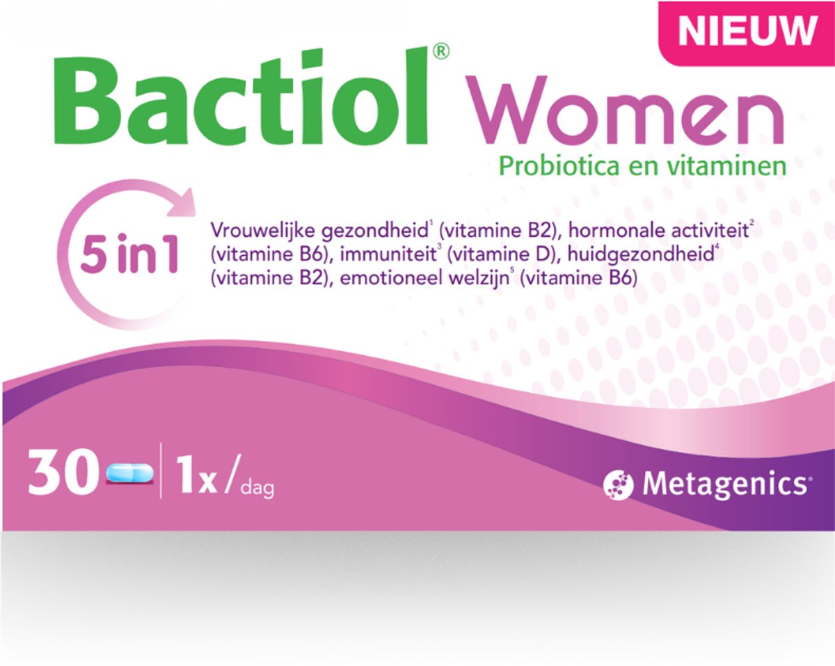 Bactiol Women Biotica voor Vrouwen 30 Capsules - 5-in-1 ondersteuning
