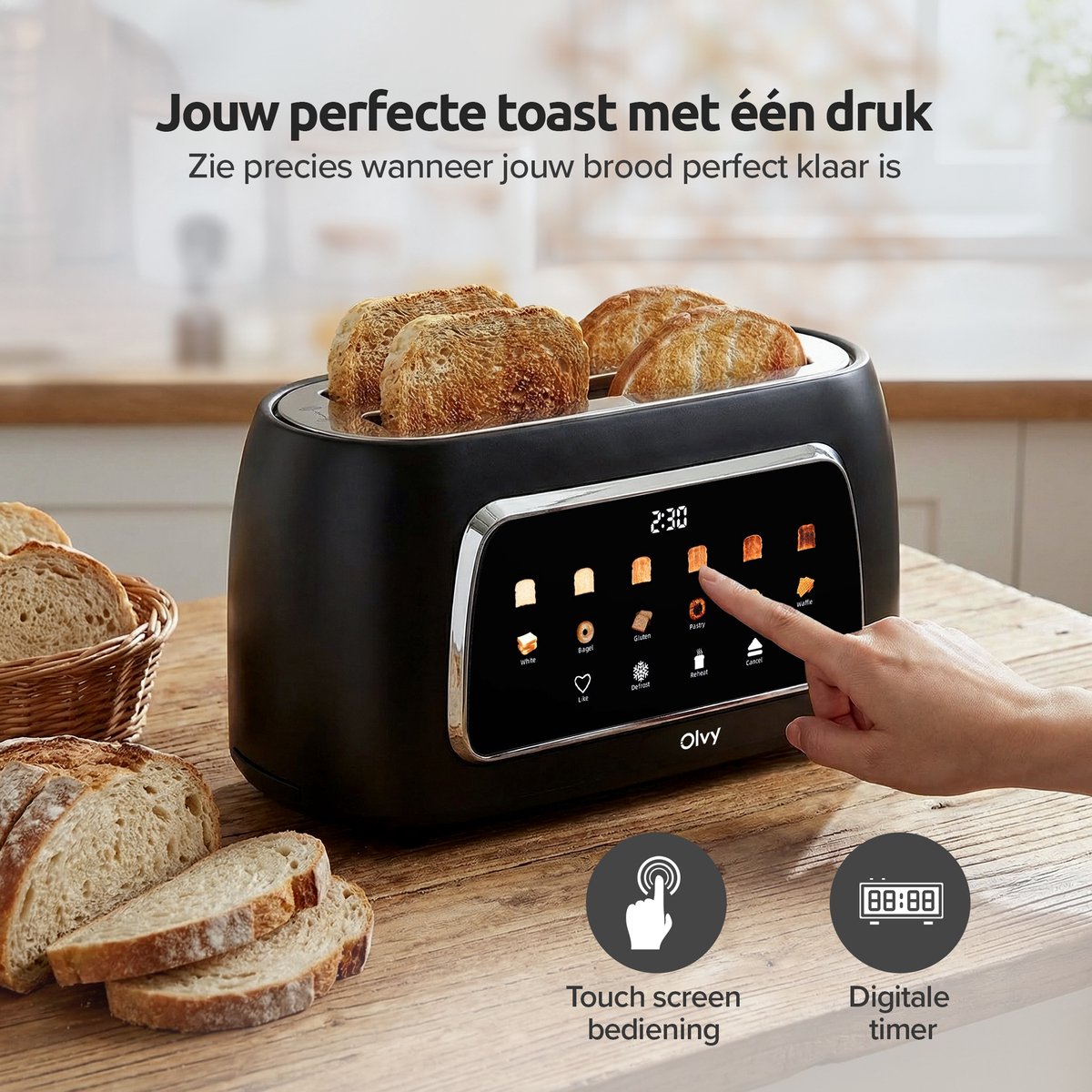 Olvy Broodrooster XL - Digitaal & Betrouwbaar thumbnail 2