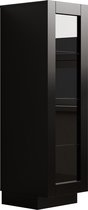 VDD Home - Vitrinekast - Vitrinekast met glas - Display Kast - 120 x 37 x 40 - Zwart