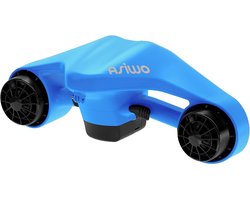 ASIWO MANTA Onderwaterscooter, Ontwerp met Dubbele Motor(met Houder voor Sportcamera), 3 Snelheden, IP8X (Blauw)