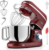 Fentic Keukenmachine – 2000W – Keukenrobot - Foodprocessor - 6,2L Mengkom – Incl. extra Accessoires – Rood