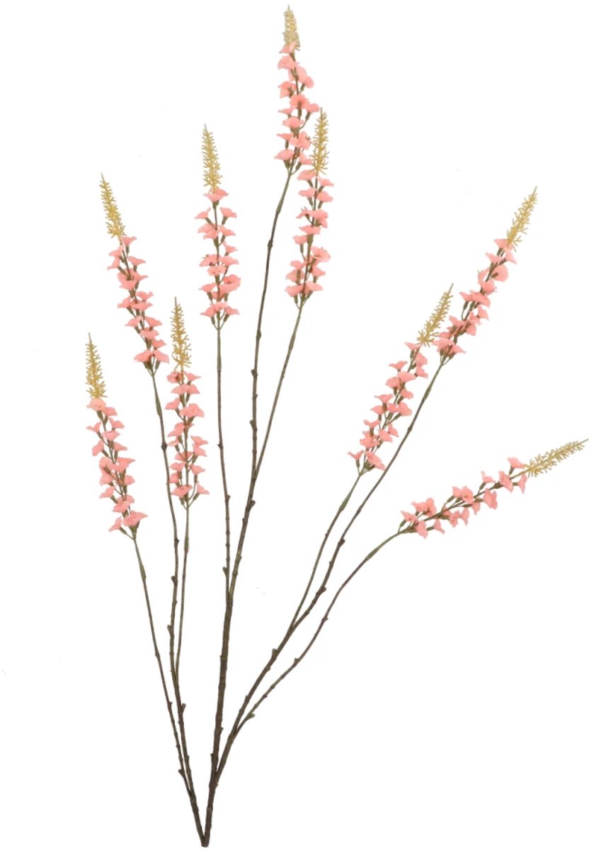 Daan Kromhout - Kunstbloem - Campanula - Oranje/roze - 146 cm -