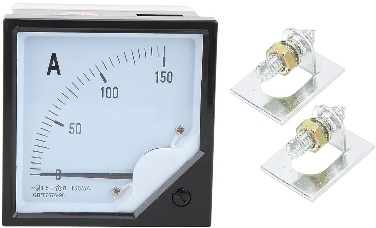Analoge AC Ampèremeter Paneelmeter 150A/5A met Wijzer voor Wisselstroommeting