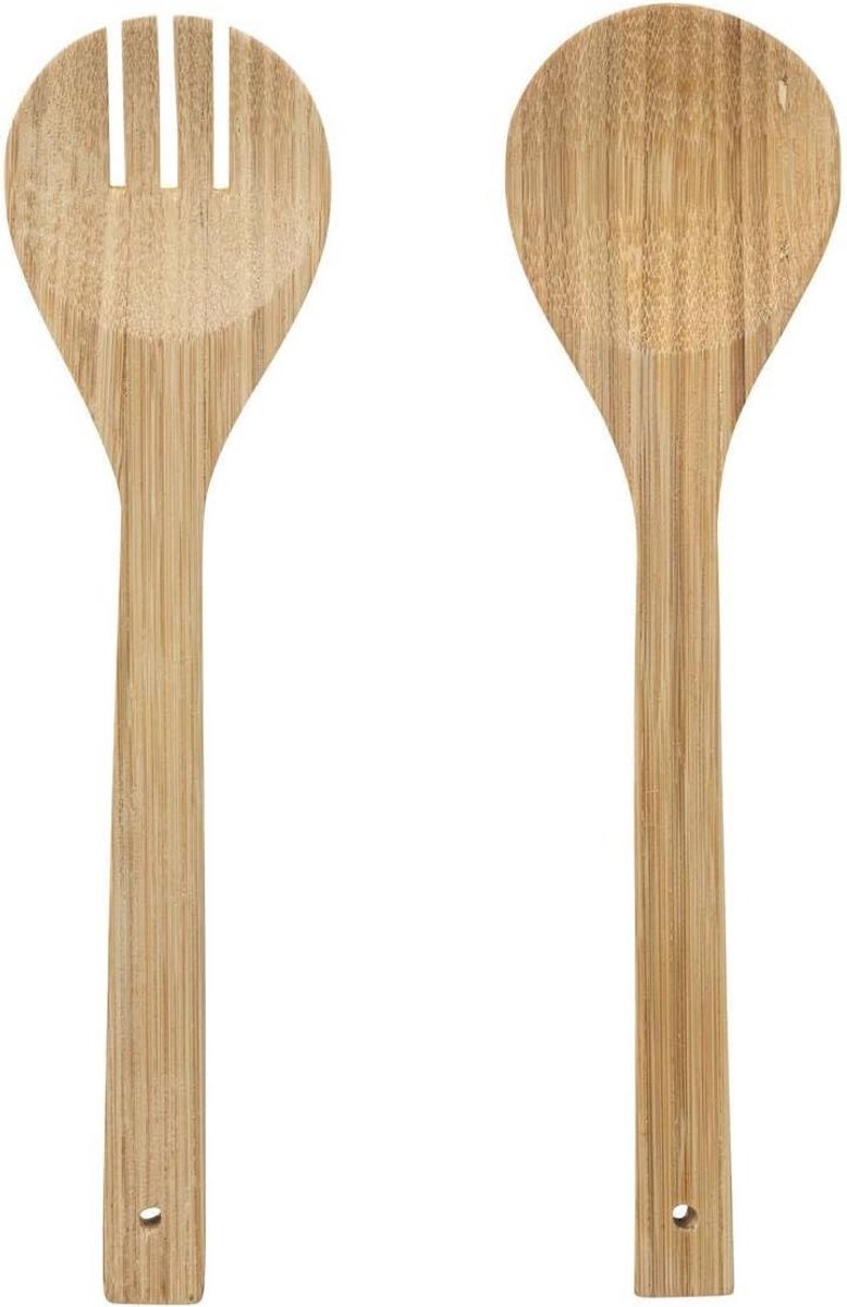 Set Slabestek van Bamboe voor het Serveren van Taart en Gebak