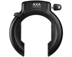 AXA Imenso X‑Large Frameslot – ART 2 fietsslot – Extra brede opening – Met plug‑in mogelijkheid – Gehard staal – Multi‑bevestiging – Beveiligingsniveau 12 – Zwart