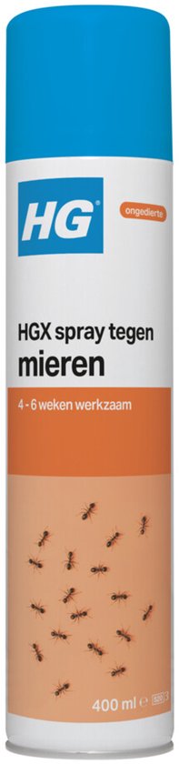 HG X - Spray tegen Mieren - Direct Werkende Mierenbestrijding - 400 ml - 1 stuk