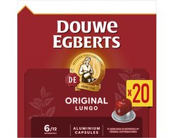 Douwe Egberts Lungo Original Koffiecups - Intensiteit 6/12 - 10 x 20 capsules