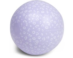 Swim Essentials - strandbal - 51 cm - Lila - Luipaardprint - opblaasbal