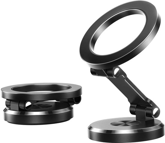 Blynk Magnetische Telefoonhouder Auto - Geschikt voor iPhone MagSafe & Android - GSM Houder - 360° Draaibaar - Plakstrip - N55 Sterke Magneet - voor Dashboard en Raam - Universeel