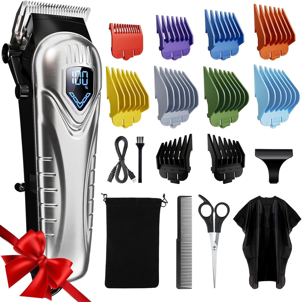 Professionele Draadloze Tondeuse - Tondeuse Mannen Hoofdhaar - Cheveux Haar - Haartrimmer - Kapper Haar Machine - Haartondeuse - Trimmer Baard - Barber Set - Barbe Hair Clipper - Kapper Trimmer - Kappersset