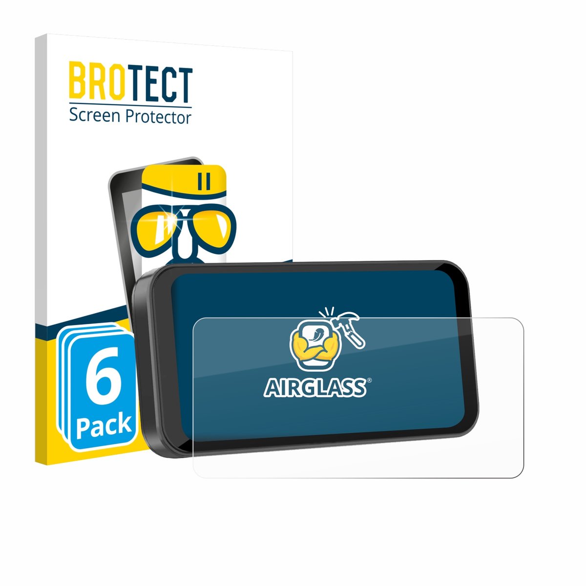 Screenprotector 6 Stuks voor Carpuride W603B 6.3" Beschermglas transparant