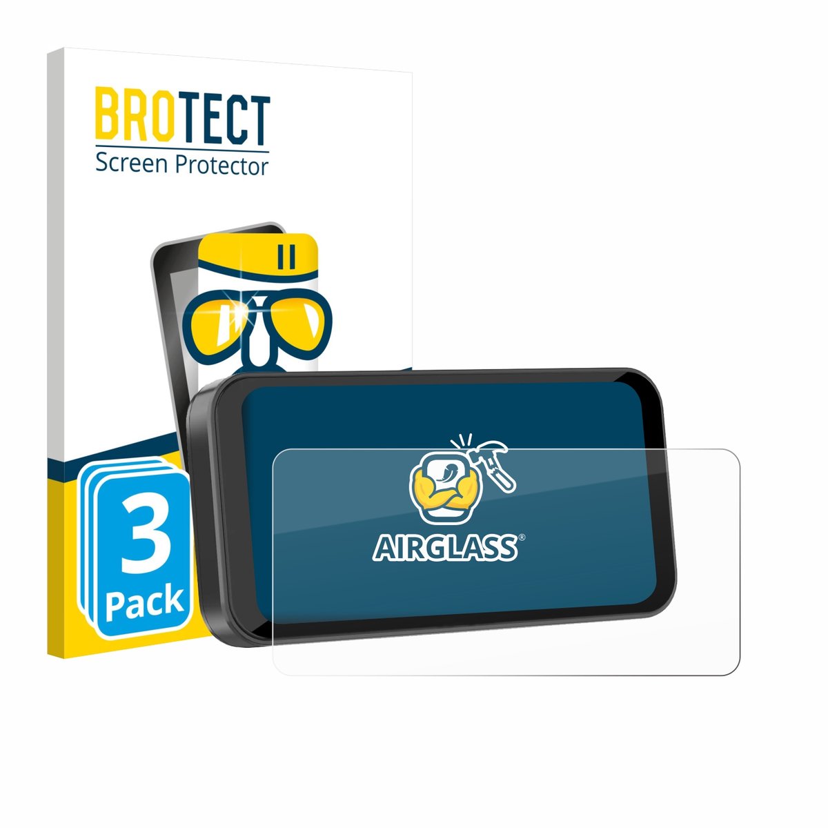 Screenprotector 3 Stuks voor Carpuride W603B 6.3" Beschermglas transparant