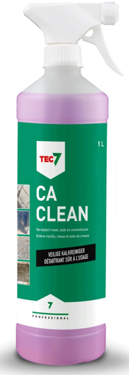 Ca Clean - Verwijdert roest, kalk en sluier van cement - Tec7 - 1 L