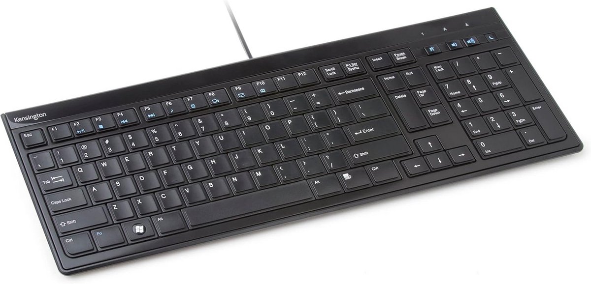 Toetsenbord Advance Fit Standard met Dun Profiel, Italiaanse QWERTY-lay-out, USB-kabel 1,9 m, Zwart