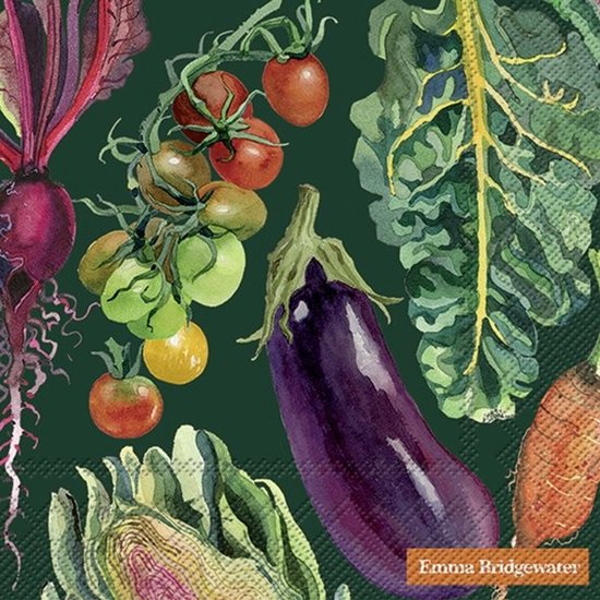 40 Servetten Vegetables - Emma Bridgewater - Servetten met groentes 40 stuks