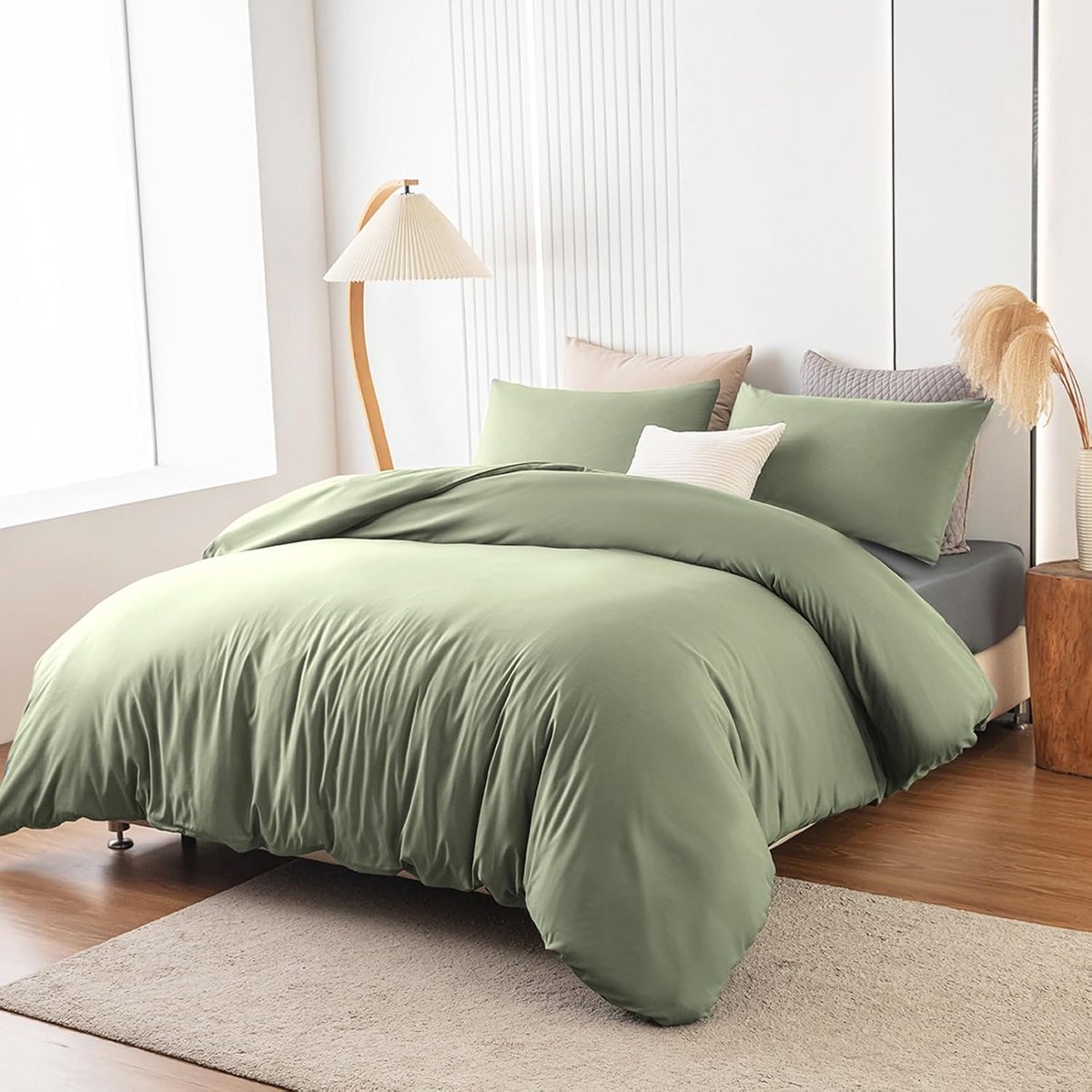 Microvezel Beddengoedset 200 x 200 cm met Ritssluiting - Zacht, Kreuk- en Strijkvrij, Kuss