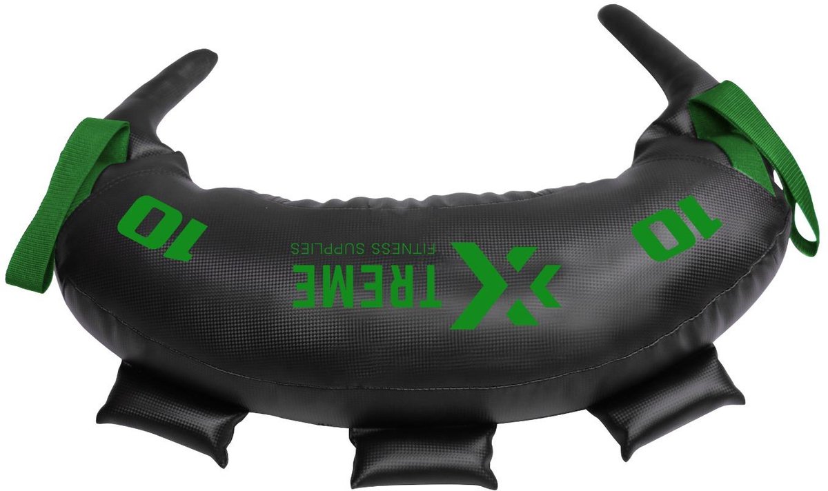Xtreme Fitness Premium Bulgarian Bag 10kg Groen – Powerbag – Sandbag – Gewichtzak – Zandzak – Weightbag – Hyrox Training – Krachttraining – Crossfit – Home Gym