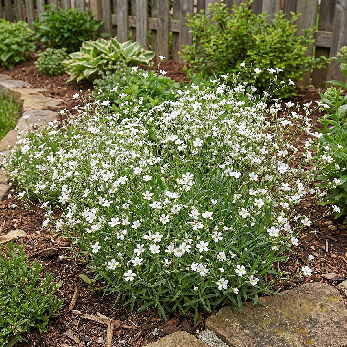 Bloomique - Set van 6 - Gypsophila Repens Alba - Kruipend gipskruid - Rijkbloeiend - Winterhard - Vaste plant - 10-20 cm hoog - 9 cm pot