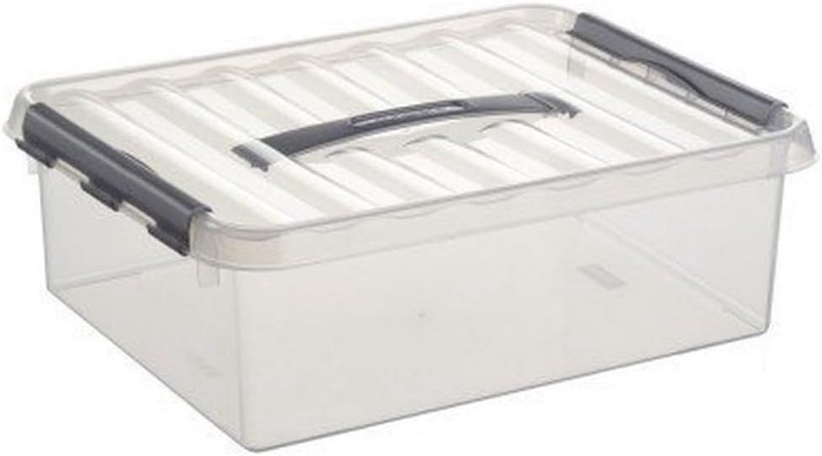 Transparante Opbergdoos 10 Liter met Deksel - Stapelbare Opbergbox voor Thuis en Kantoor