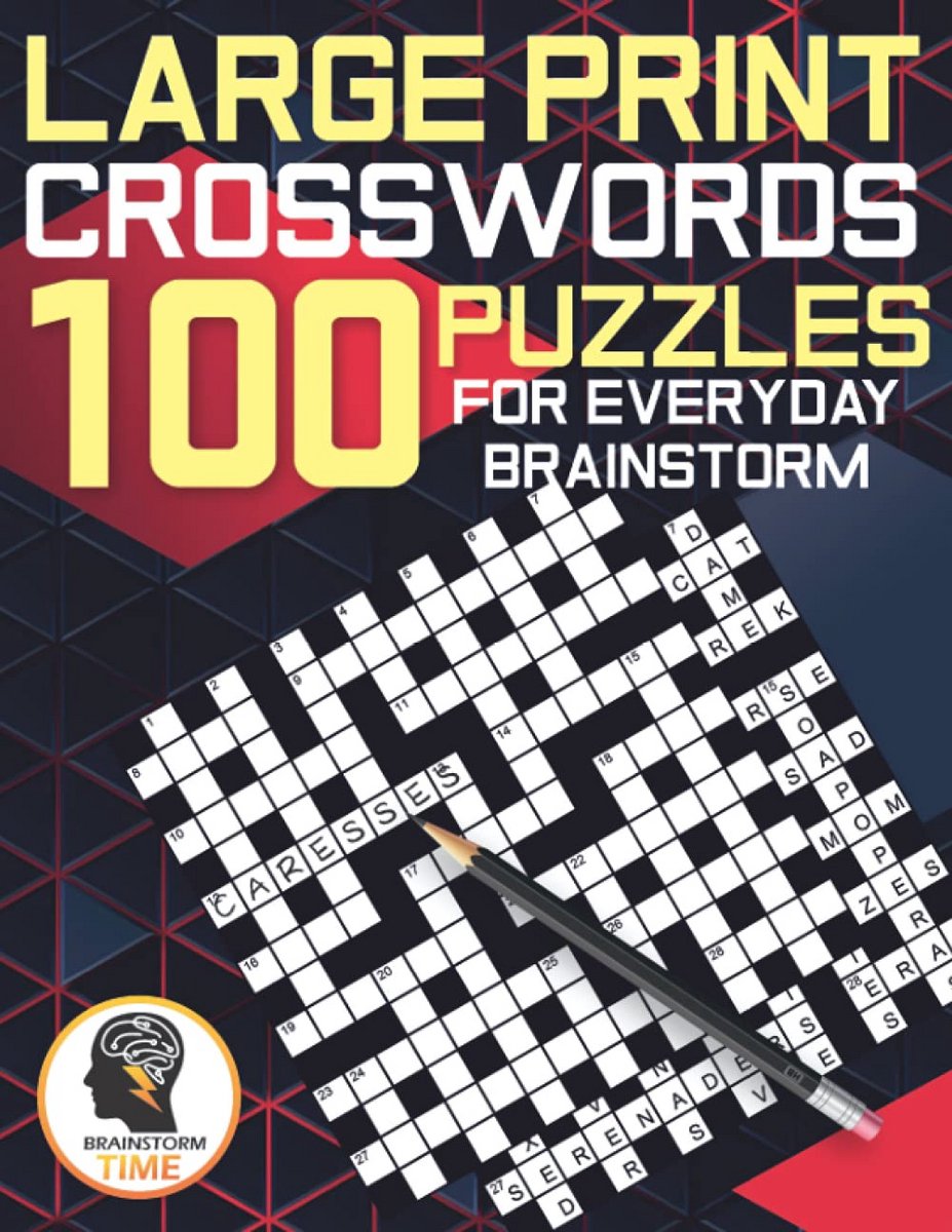 Groot Formaat Kruiswoordpuzzels: 100 Uitdagende Puzzels voor Dagelijks Plezier en Training