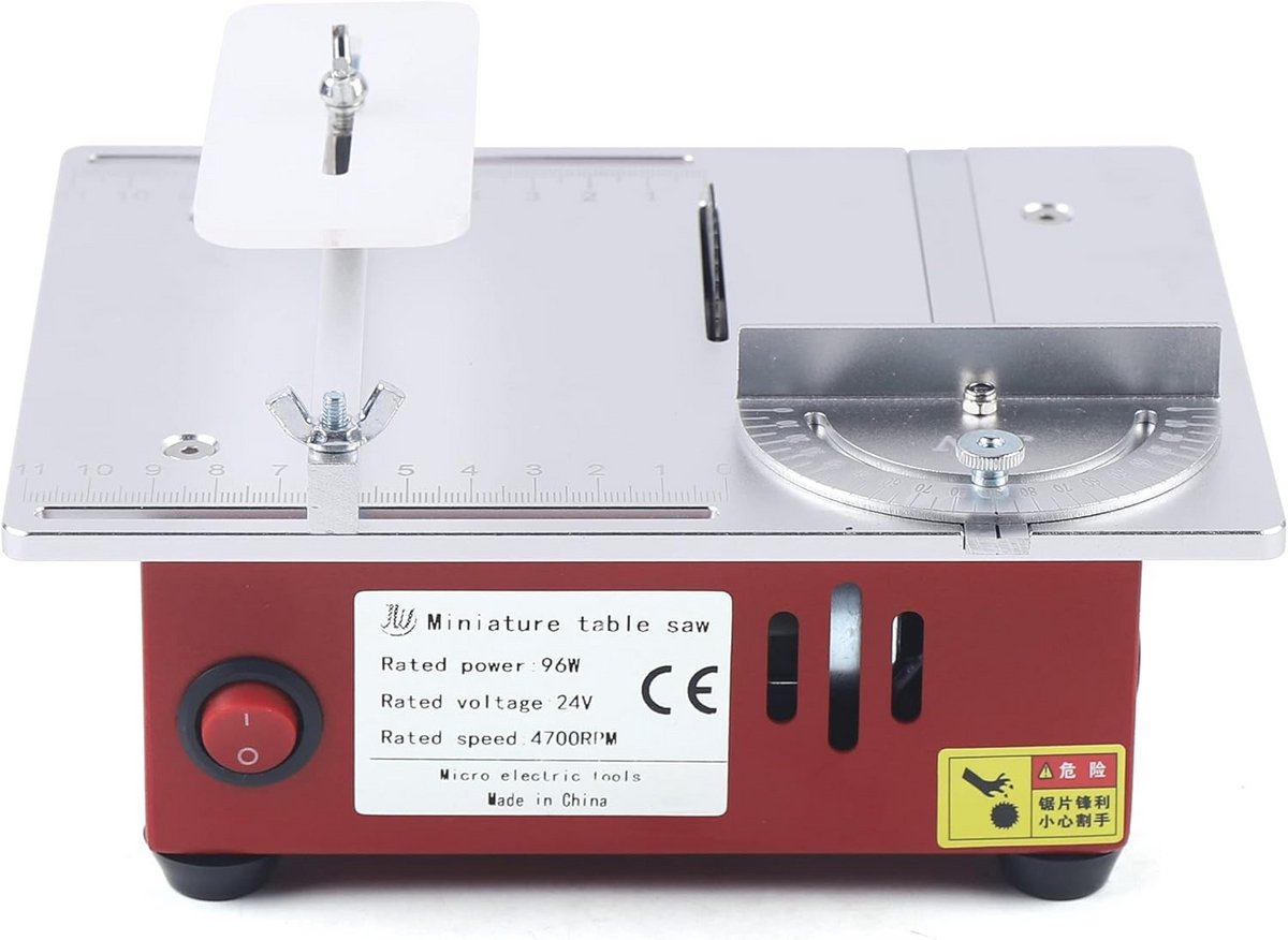 Mini Tafelzaag Machine met Stofzuigadapter - Precisie Zaag voor Hobby & DIY