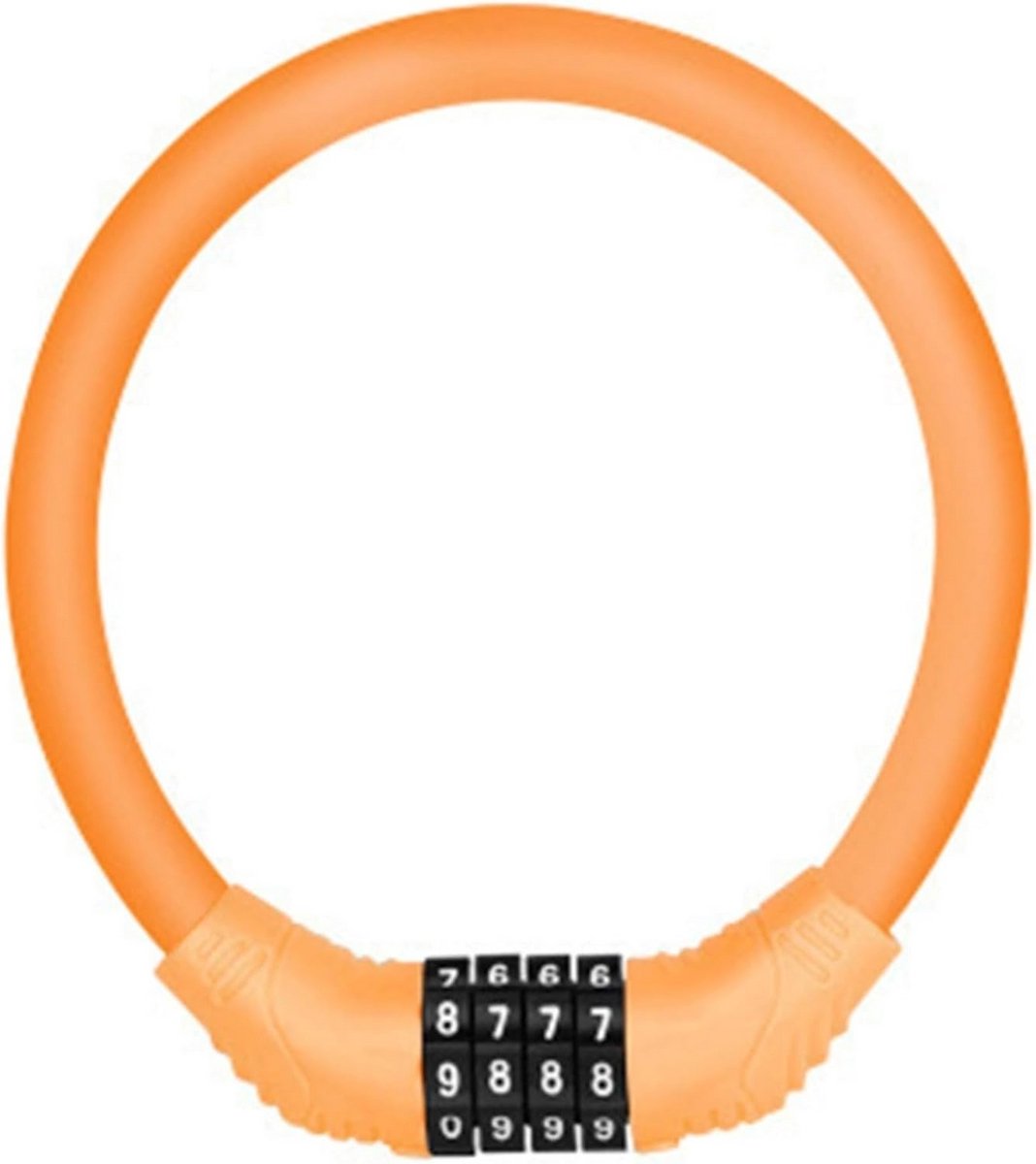 Stevig 4-Cijferig Combinatieslot voor Fiets, Kinderwagen en Meer - Anti-Diefstal Kabel-/Kettingslot