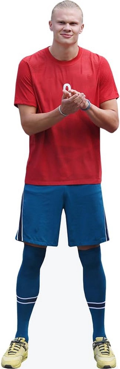 Levensgrote Kartonnen Uitsnede Voetballer Korte Versie