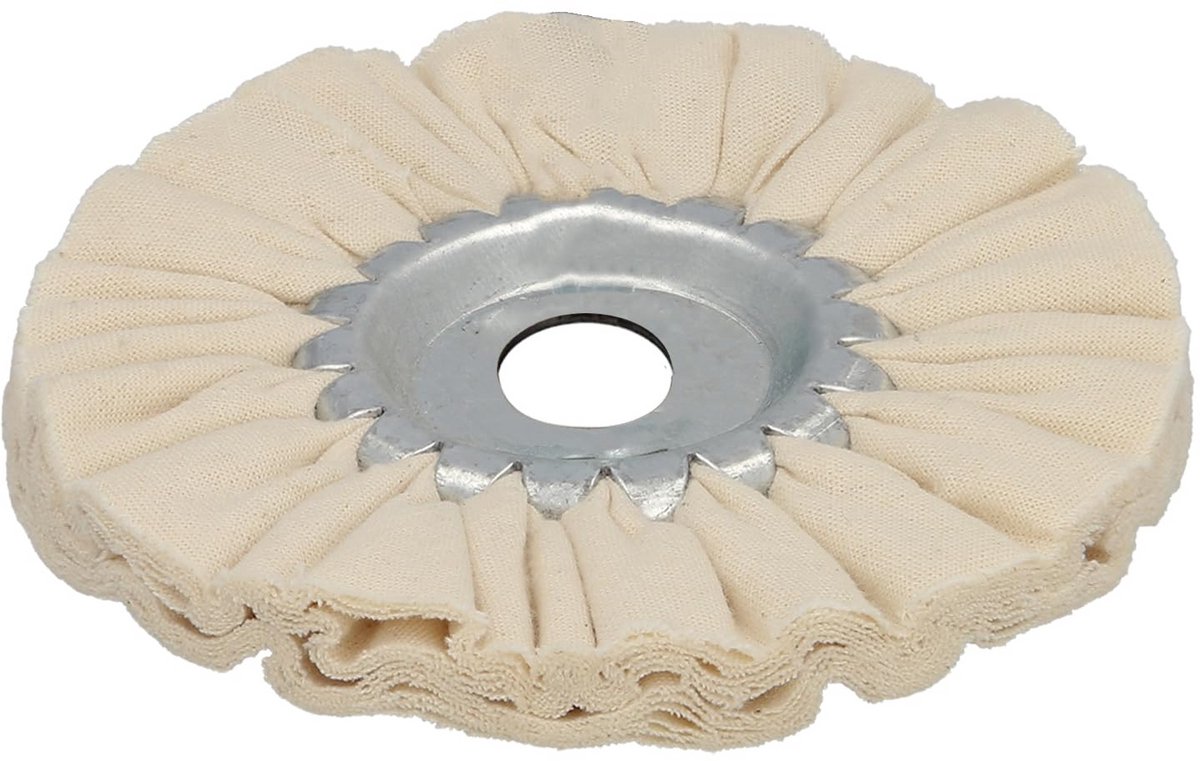 Ronde polijstschijf van katoen voor slijper en boormachine, 150 mm