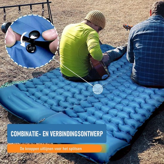 Opblaasbare Kampeermatras, Ultralichte Enkele Luchtmatras, Lichtgewicht Wandelen Matras Campinguitrusting voor Outdoor Avonturen van Merkloos — afbeelding 4