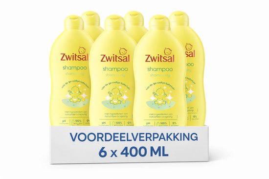 Zwitsal Shampoo Baby 6 x 400 ml Voordeelverpakking — afbeelding 3